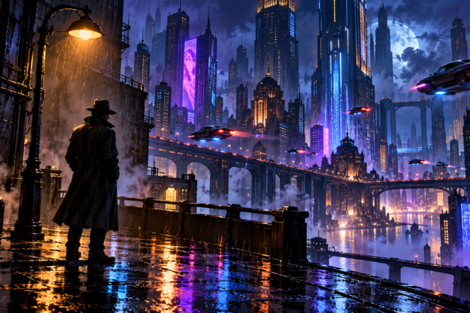 Ray Gunn ganha trailer e mostra o futuro noir imaginado por Brad Bird
